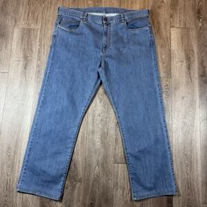 Canali Jeans Mens 42x29 EUR 60 Regular Slim Straight Blue Navy Denim Pants ITALY